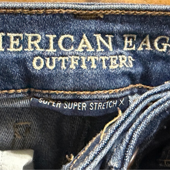 American Eagle Outfitters Blue Distressed Skinny Jeans - Picture 6 of 6